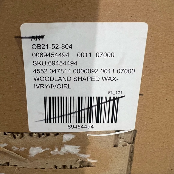 Anthropologie Woodland Shaped Wax Candle, NIB - Picture 6 of 6